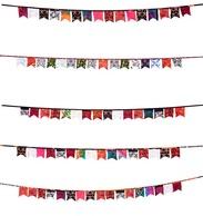 Indian mandala print pennant flags garland cotton fabric