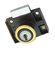 Laser zinc drawer lock, Color : Gun Black