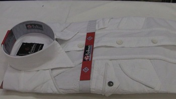 GGLOBUS Solid Color 100% Cotton White shirt for men, Technics : Washed