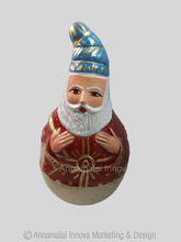 Paper Mache and Clay Santa Claus Dancing doll