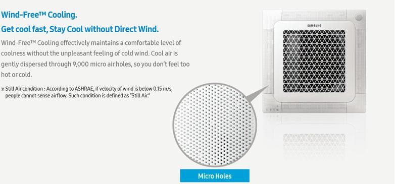 VRF Wind-free Indoor Units (4 Way Cassette)