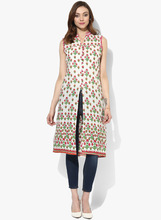 SLEEVELESS FRONT OPEN KURTA