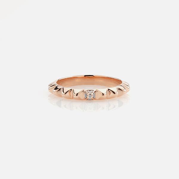 EDITION RING IN ROSE GOLD WITH DIAMONDS
