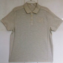 Polo t-shirt with flat-knit collar, Size : M, XL