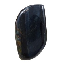 Natural Black Tiger Eye Stone Flat Back Gemstone