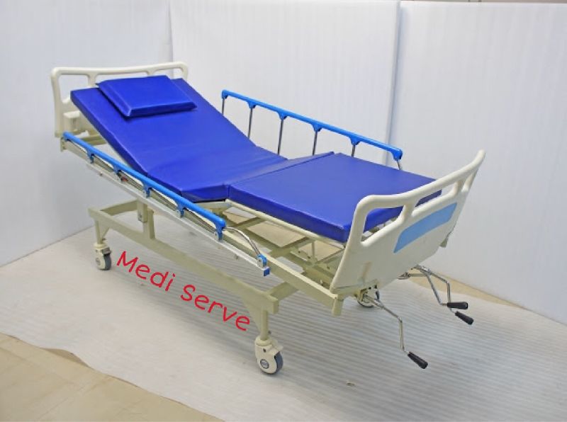 Rectangular Polished Iron 3 Function ICU Bed, for Hospital, Folding Style : Foldable