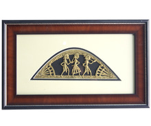 Dokra Photo Frame with Tribal Art, Color : white