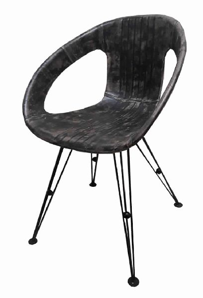 Industrial Comfortable Leather Round Seat Leisure Chair