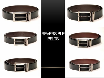 Desighner reversible italian leather belt, Length : 105-125cm