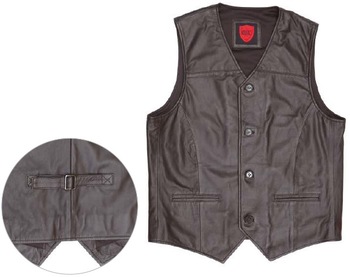 KAVACi Austin - Classic Leather vest, Gender : Male