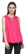 Top Pink Color Ladies Wear Ladies Blouse And Top