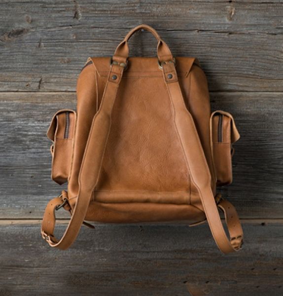 leather backpack