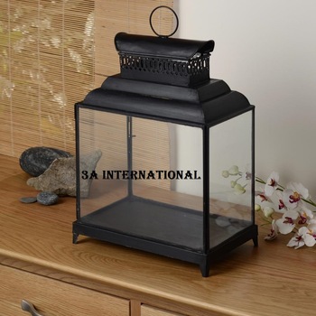 Metal clear glass Moroccan fancy lantern, for Home Lighting Decoration, Size : Customized Sizes