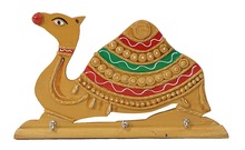 Camel Handmade Painted Key Ring Holder