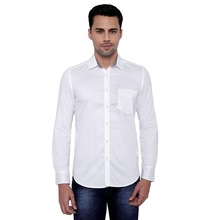 White cotton satin shirt, Age Group : Adults