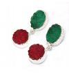 Dangle Earring Jewelry, Color : Green Red