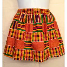 African Ankara Kente printed Mini Skirt, Supply Type : In-Stock Items