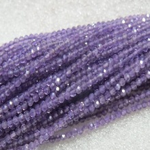 Purple Buyer's label Faceted Rondelle Gemstone Beads