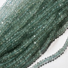 Blue Natural faceted rondelle gemstone beads, for Jewellery