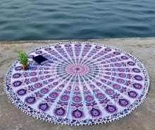 Round Mandala Yoga Mat Round Tapestry Beach