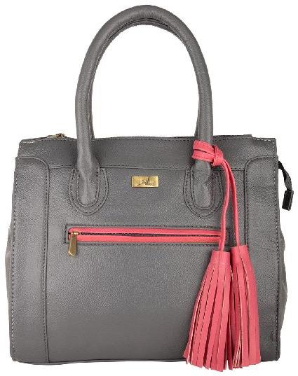 Handbag Women Grey, Closure Type : Zipper