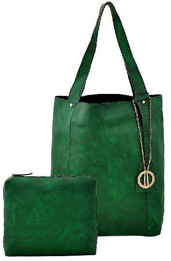 Plain Green Tote for Women