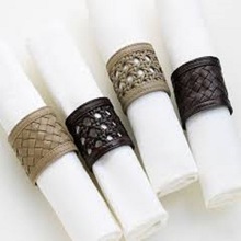 Handmade Decor Superior Quality Leather Napkin Rings