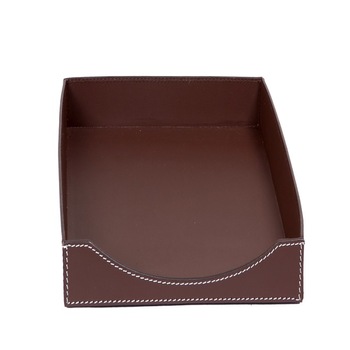 leather letter tray