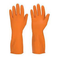 Orange Safety Hand Gloves