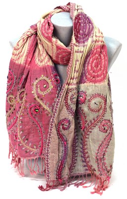 Designer wool scarves