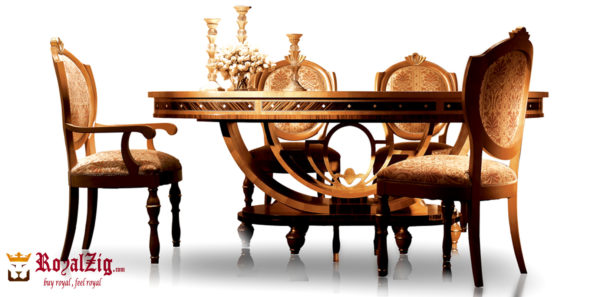 French Style Wood Carving Dining Table