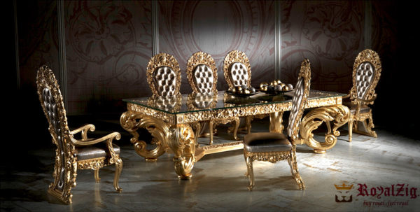 Golden Crafted Dining Table