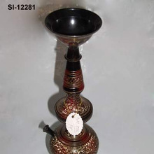 WOOD DECORATIVE BLACK SHADE HOOKAH