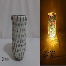 Designer Mosaic Glass Table Decorative Votive Candle