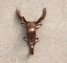 Rust Brown Decorative Deer Hook