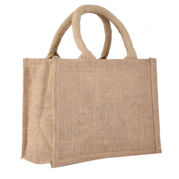 Pure Jute Ready to Print Natural Shopping Bag , Large