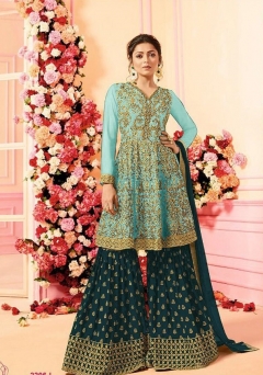 Bollywood style Dramatic color sarara suit