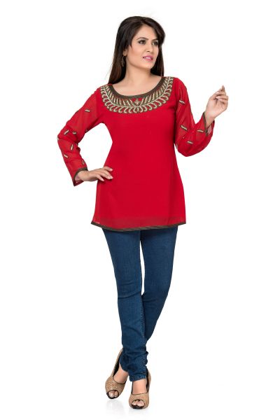 georgette tunic