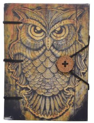 Beautiful Owl Design Hard Paper Travel Diary