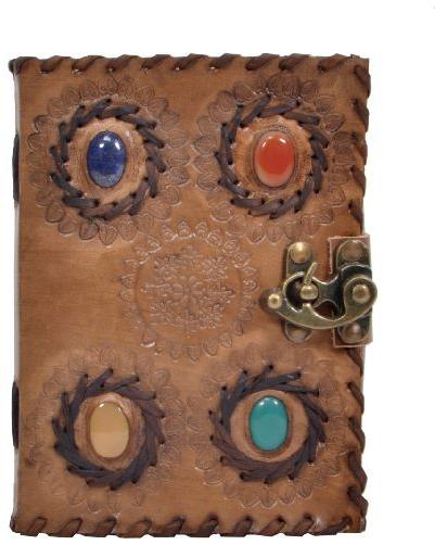 Different Charcoal color Stone Leather Journal Notebook
