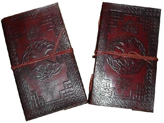 Genuine Handmade Embossed Vintage Tree Of Life Leather Journal Bound Notebook