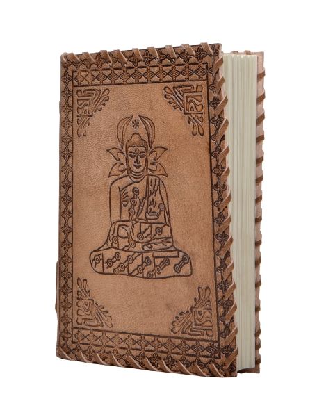 Goat Leather Journal Antique Buddha Notebook