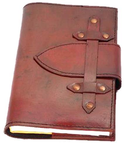 Handmade Genuine Leather Journal Bound Strap Closure Notebook