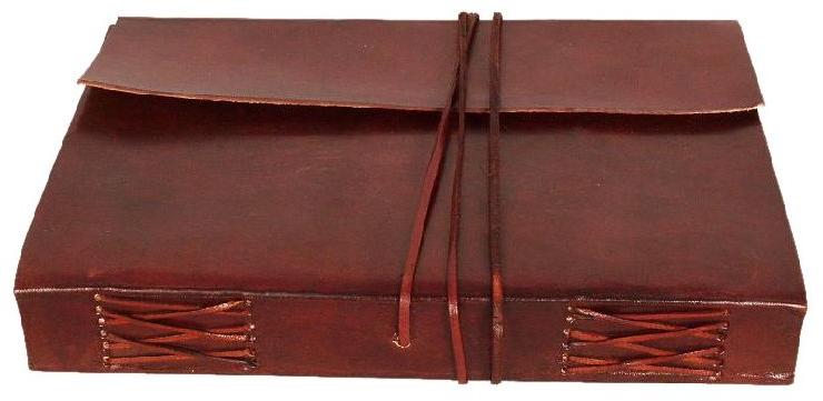 Handmade Leather Note Book Dairy Plain Leather Note Book Journal