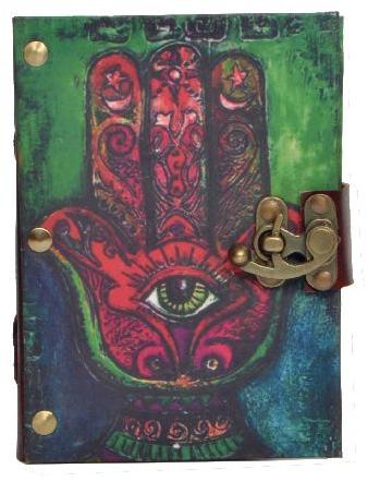 Hard Colorful Hand And Eye Paper Digital Print Travel Diary