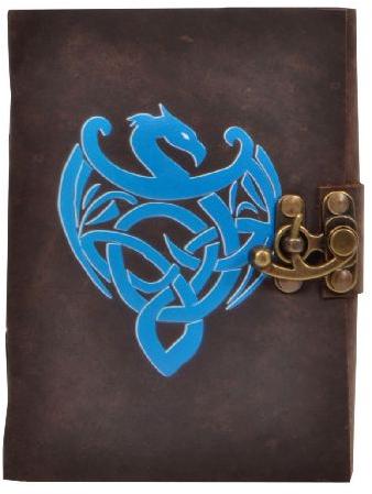 New Buffalo Leather Journal Antique Dragon Design Printed Journals