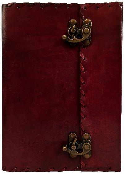 Side Staching with Two Lock Vintage Handmade Leather Journal Diary Sketchbook