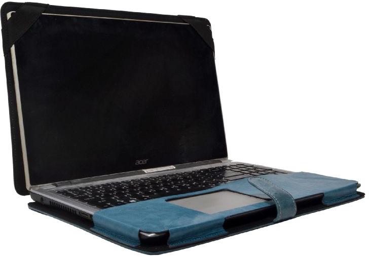Leather Notebook Hard Case Laptop Bag