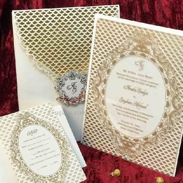 Ivory Laser cut Invitation