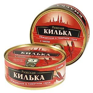 KILKA IN TOMATO DRESSING Canned fish
